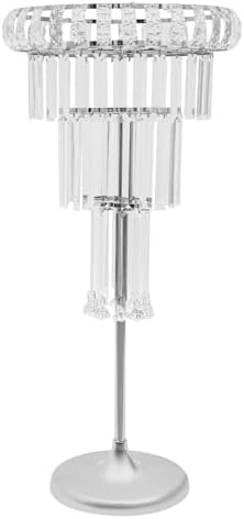 Crystal Flower Stand Wedding Centerpieces for Tables, 32in/82cm Height Flower Arrangement Holders Metal Flower