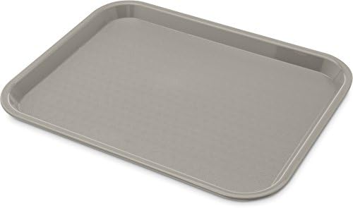 CT101423 Café Standard Cafeteria / Fast Food Tray, 10" x 14", Gray in Gray