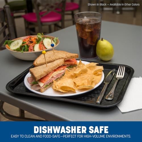 CT101423 Café Standard Cafeteria / Fast Food Tray, 10" x 14", Gray in Gray, alternate view 6