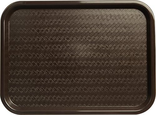 CT121669 Café Standard Cafeteria / Fast Food Tray, 12" x 16", Chocolate in Chocolate Brown, alternate view 3