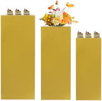Cuboid Pedestal Stands for Party,3Pcs Pedestal Display Plinth Pillars, Metal Party Stands Decor, Cake Stand for