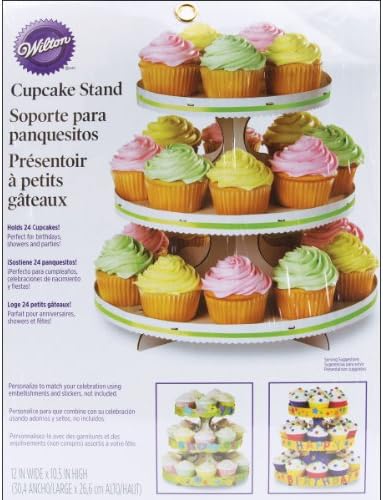 Cupcake 3-Tier Stand, White in Multicolor