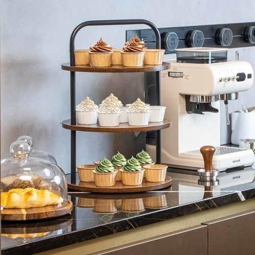 Cupcake Stand 2 Pack, Tower-Style Value Set for 100 Cupcakes - Large 3-Tier Dessert Table Display & Serving Tray, alternate
