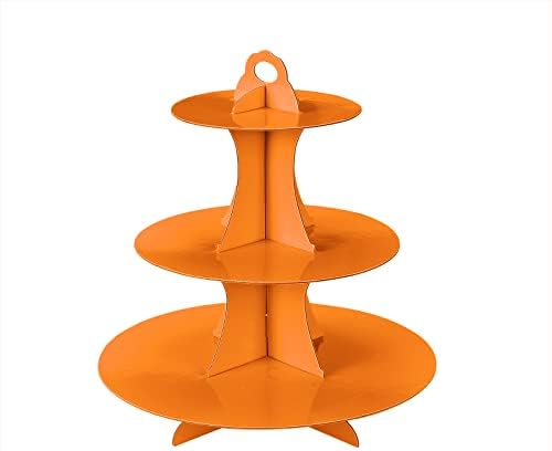 Cupcake Stand 2Pcs, 3-Tier Cupcake Stand Display, Cardboard Cup Cake Tower Stand, Disposable Dessert Stand for, alternate