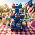 Cupcake Stand 2Pcs, 3-Tier Cupcake Stand Display, Cardboard Cup Cake Tower Stand, Disposable Dessert Stand for, alternate