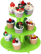 Cupcake Stand 2Pcs, 3-Tier Cupcake Stand Display, Cardboard Cup Cake Tower Stand, Disposable Dessert Stand for, alternate