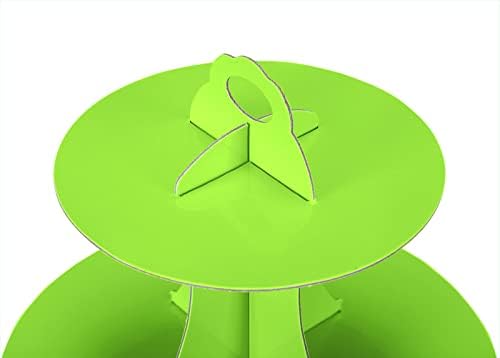 Cupcake Stand 2Pcs, 3-Tier Cupcake Stand Display, Cardboard Cup Cake Tower Stand, Disposable Dessert Stand for, alternate