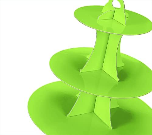Cupcake Stand 2Pcs, 3-Tier Cupcake Stand Display, Cardboard Cup Cake Tower Stand, Disposable Dessert Stand for, alternate
