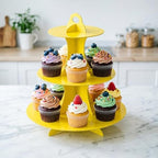 Cupcake Stand 2Pcs, 3-Tier Cupcake Stand Display, Cardboard Cup Cake Tower Stand, Disposable Dessert Stand for, alternate