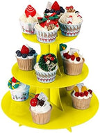 Cupcake Stand 2Pcs, 3-Tier Cupcake Stand Display, Cardboard Cup Cake Tower Stand, Disposable Dessert Stand for, alternate