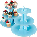 Cupcake Stand 2Pcs, 3-Tier Cupcake Stand Display, Cardboard Cup Cake Tower Stand, Disposable Dessert Stand for