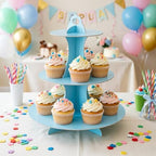 Cupcake Stand 2Pcs, 3-Tier Cupcake Stand Display, Cardboard Cup Cake Tower Stand, Disposable Dessert Stand for, alternate