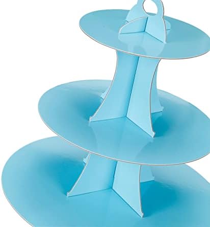 Cupcake Stand 2Pcs, 3-Tier Cupcake Stand Display, Cardboard Cup Cake Tower Stand, Disposable Dessert Stand for, alternate