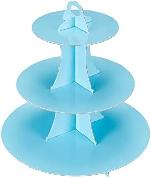 Cupcake Stand 2Pcs, 3-Tier Cupcake Stand Display, Cardboard Cup Cake Tower Stand, Disposable Dessert Stand for, alternate