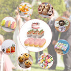 Cupcake Stand, 3 Tier, Clear Acrylic Cupcake Tower, Cupcake Display Stand for Dessert Table, Muffin Holder for, alternate
