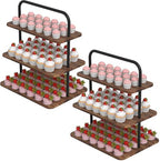 Cupcake Stand, 3-Tier Dessert Stand for 52 Cupcakes, Wood & Metal Tower Display Premium Holder Dessert Tree