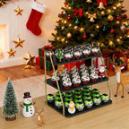 Cupcake Stand, 3-Tier Dessert Stand for 55 Cupcakes, Wood & Metal Tower Display Premium Holder Dessert Tree, alternate view 2