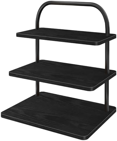 Cupcake Stand, 3 Tier Halloween Rustic Cupcake Display Stand Large Wood Dessert Table Display Set Cupcake Tower