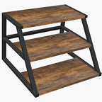 Cupcake Stand, 3 Tier Large Rustic Cupcake Display Stand Square Wood Dessert Table Display Set Cupcake Tower, alternate view