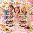 Cupcake Stand, 3 Tier Large Rustic Wooden Cupcake Tower for 50 Cupcakes in Rustic 2Pack, alternate view 2