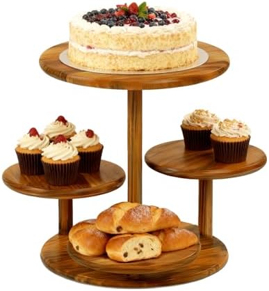 Cupcake Stand, 4 Tier Cupcake Tower Stand for 50 Cupcakes, Wood Cake Stand, Wedding Cake Stands, Cupcake Display