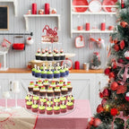 Cupcake Stand, 5 Tier Large, Round Tiered Cupcake Holder, Clear Acrylic Cup Cake Tower Stand, Dessert Table, alternate view 5