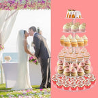 Cupcake Stand, 6 Tier Large Cupcake Tower Display, Round Cupcake Holder, Acrylic Dessert Stand, Pastry Display, alternate