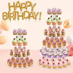 Cupcake Stand, 6 Tier Large Cupcake Tower Display, Round Cupcake Holder, Acrylic Dessert Stand, Pastry Display, alternate