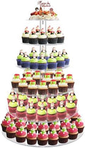 Cupcake Stand, 6 Tier Large, Round Tiered Cupcake Holder, Clear Acrylic Cup Cake Tower Stand, Dessert Table