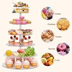 Cupcake Stand, 6 Tier, Round Acrylic Dessert Table Display, Clear Cupcake Tower Display for Party, Wedding, alternate view 7