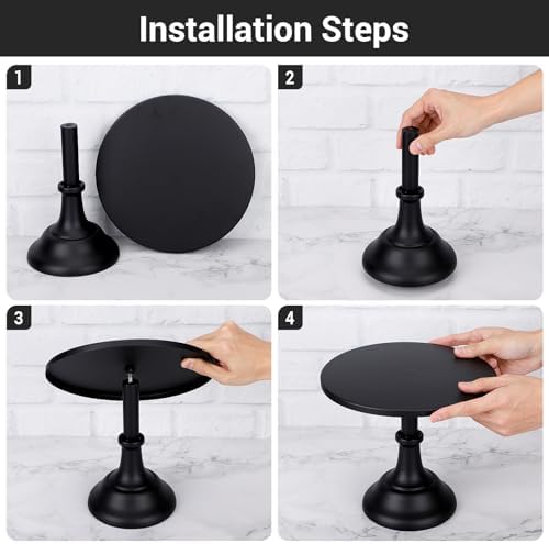 Cupcake Stand, 8pcs Black Cake Display Stands Set, Metal Cake Stands Dessert Table Display Set, Cup Cake Tower, alternate
