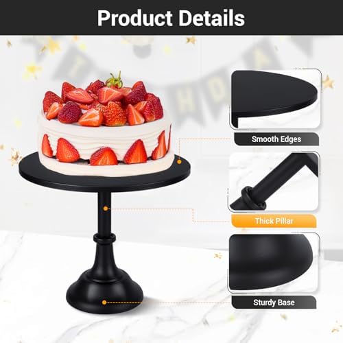 Cupcake Stand, 8pcs Black Cake Display Stands Set, Metal Cake Stands Dessert Table Display Set, Cup Cake Tower, alternate