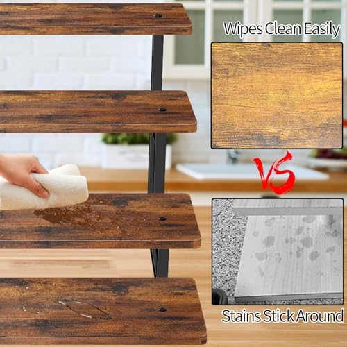 Cupcake Stand for 50 Cupcakes, 2 PACK Wooden Dessert Table Display Set for Wedding Cupcake Tower, Stepped Tiered, alternate