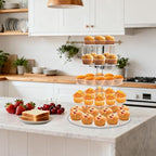 Cupcake Stand for 53 Cupcakes Clear 5 Tier Round Cupcake Tower for Wedding in Clear, alternate view 6