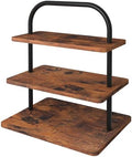 Cupcake Stand, Large 3 Tier Wood Cupcake Tower for 50 Cupcakes in Rustic Brown