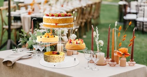 Cupcake Stand, Round Cake Stand, 4 Tier Cupcakes and Cakes Comb for 8-12 Inch Cakes, Tiered Cupcake Tree Tower, alternate