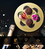 Cupcake Stand Tower 2 Pack, Gold Cupcake Stand, 3 Tier Cup Cake Stand Cardboard Matte Golden (Cardboard Gold, 2, alternate