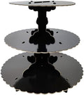 Cupcake Stand - Ultimate Dessert Table Display Set - Black Cardboard Cupcake Tier for Birthdays, Weddings in