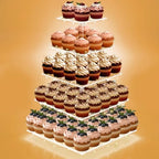 Cupcake Stand with Lights, 5 Tier Cupcake Holder, Light Up, Dessert Table Display Set for Weddings, Christmas