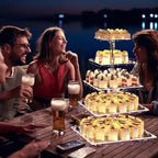 Cupcake Stand with Lights, 5 Tier Cupcake Holder, Light Up, Dessert Table Display Set for Weddings, Christmas, alternate view
