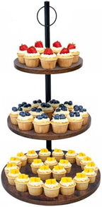 Cupcake Stand, Wood Cake Stand, Cupcake Display Stand, Wedding Cake Stands, Rotatable Cupcake Stands for Party