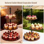 Cupcake Stand, Wood Cake Stand, Cupcake Display Stand, Wedding Cake Stands, Rotatable Cupcake Stands for Party, alternate