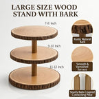 Cupcake Stand Wood Dessert Stands 3 Tier Cupcake Tower Large Cupcake Display Stand Rustic Cupcake Tier Stand for, alternate