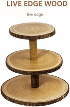 Cupcake Stand Wood Dessert Stands 3 Tier Cupcake Tower Large Cupcake Display Stand Rustic Cupcake Tier Stand for, alternate