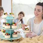Cupcake Stands, 2 Pack Cup Cake Stand, Cupcake Display Dessert Tray, Round Cardboard Cupcake Stand for 24, alternate view 2