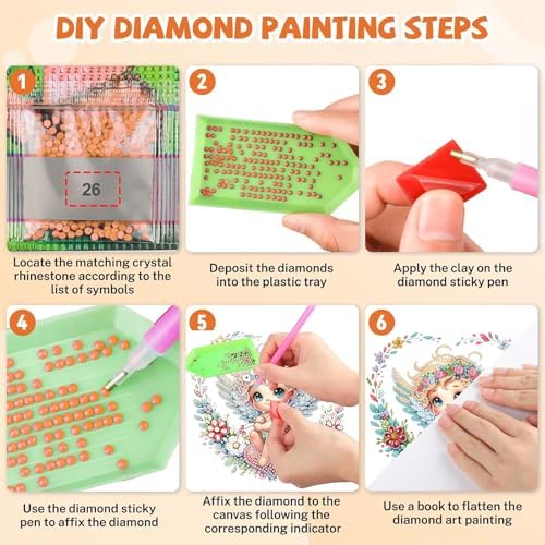Cupid Diamond Painting Double-Sided Hanging Ornament Set, DIY Irregular Shaped Rhinestone Window Decoration Set, alternate