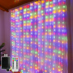 Curtain Lights 300 LED 9.8FT x 9.8FT, Connectable IP67 Waterproof in Multicolored