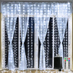 Curtain Lights 300LED 9.8ftx9.8ft, Connectable IP67 Waterproof