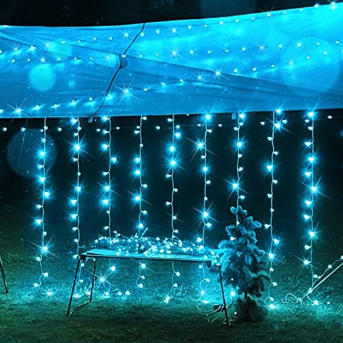 Curtain Lights for Bedroom, 200 Led 6.5ft x 6.5ft Hanging String Lights Outdoor, Fairy Curtain Lights for, alternate view 3