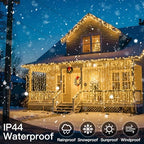 Curtain Lights for Bedroom, 300 Led 9.8x9.8ft Curtain Lights for Backdrop, Curtain String Lights for Christmas, alternate